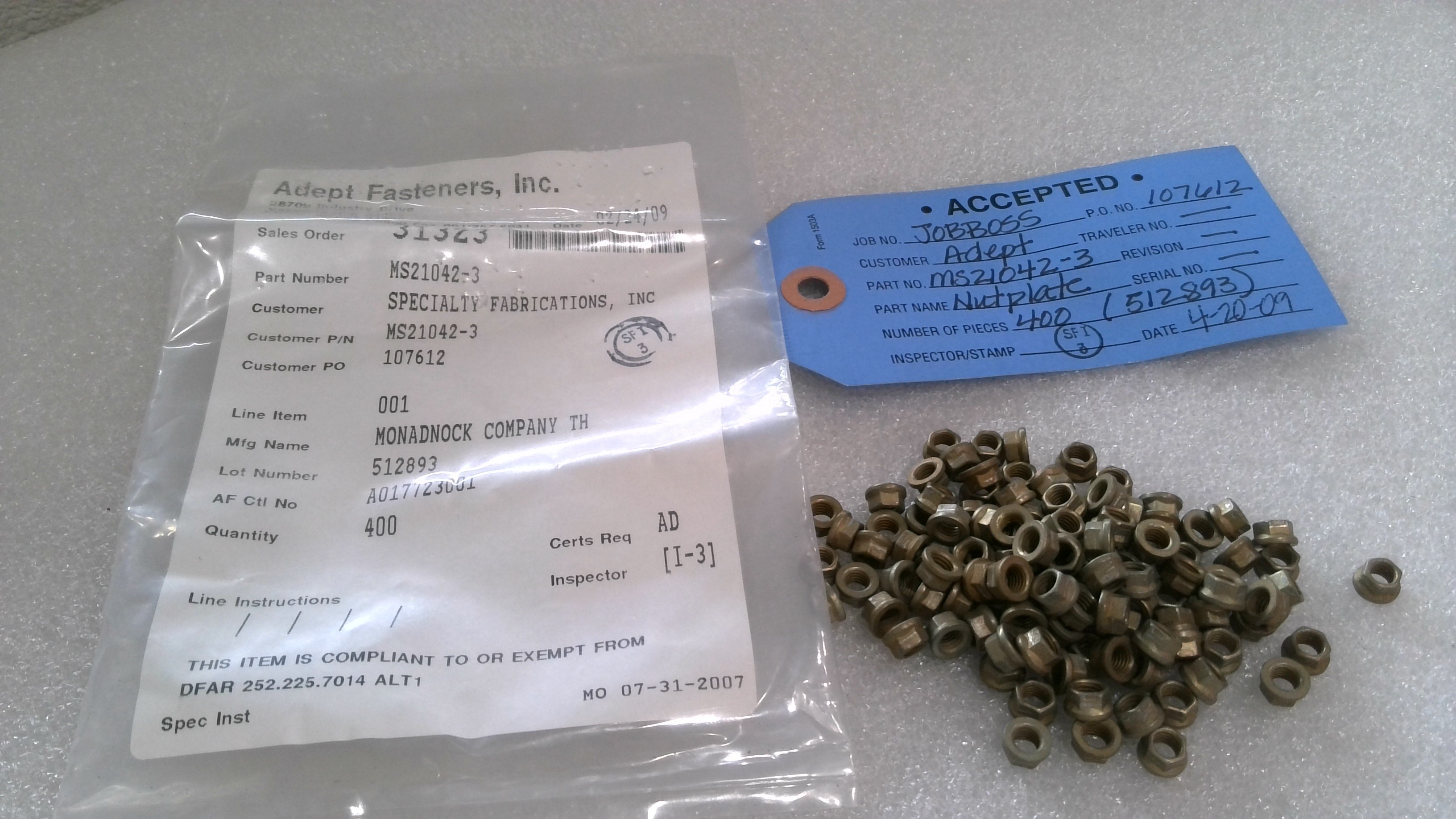 Aerospace Fastener Set Image 1